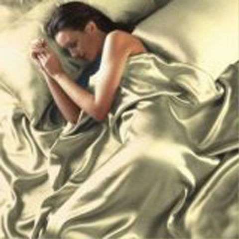 Sage Charmeuse Lingerie Satin Sheet Set Queen BY SCENT-SATION